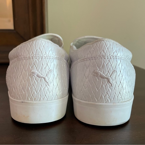 PUMA Women's Tustin Slip On Golf Shoes in Iridescent White Size 9 - Picture 5 of 9